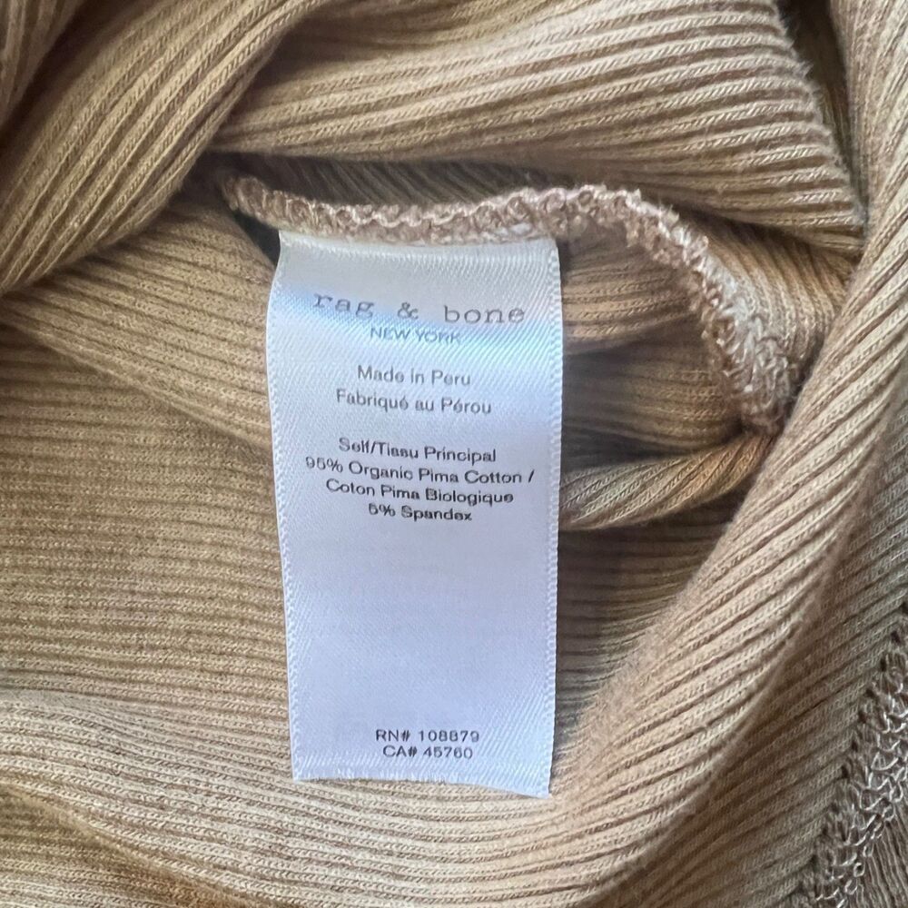 Rag & Bone The Essential Rib Halter Tank Top Size… - image 5